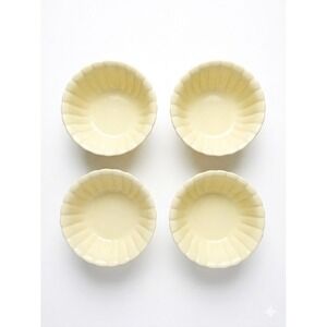 Home Essentials and Beyond Organics Collection Fluted Ceramic Bowls Set of 4